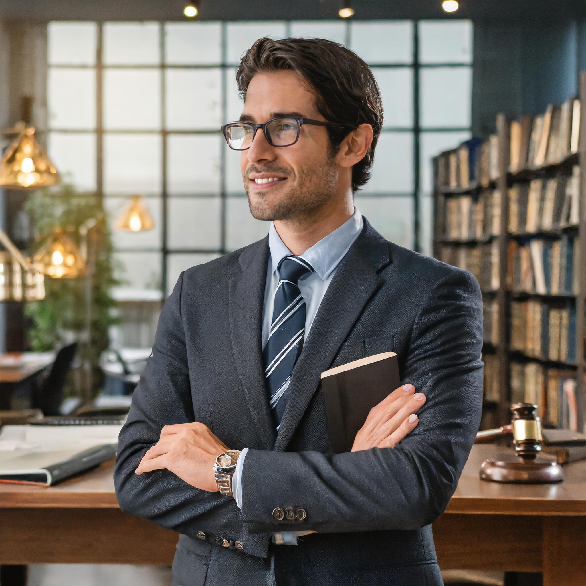 Person mit professionellem Auftreten und elegantem Business-Outfit